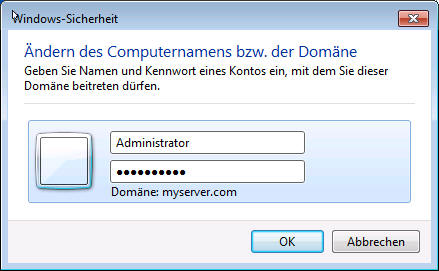 Administrator und Kennwort